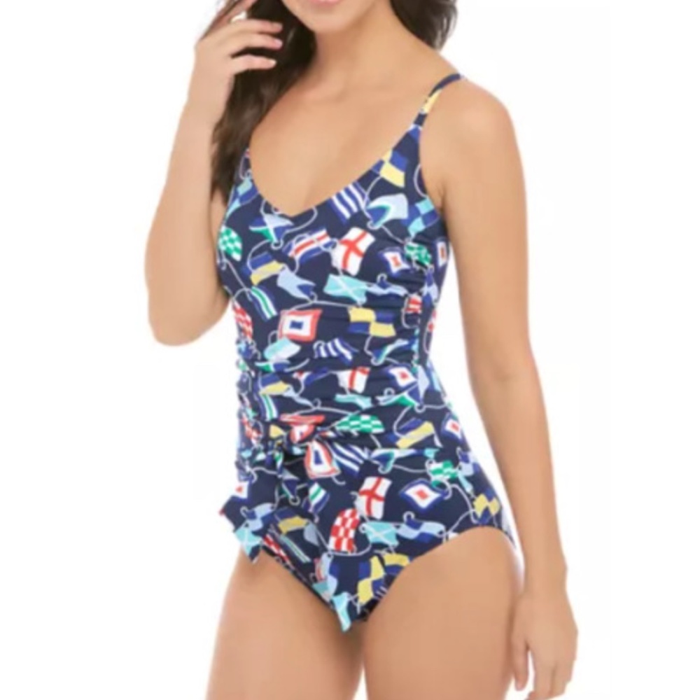 Crown and Ivy Navy Blue Bathing Suit Size M